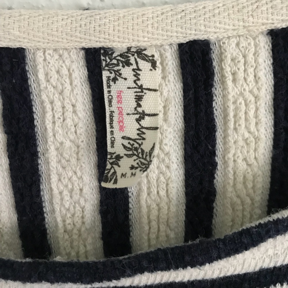 Free People Long Sleeve Striped Tunic - Picture 4 of 5